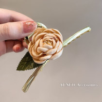 Sweet rose metal hairclip female summer head grab clip temperament hairpin large shark clip headgear hair catch