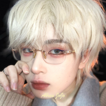 Retro gm frameless glasses myopic female jennie with the same Sven scum gold wire glasses frame ins wind has a degree