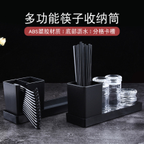 Chopsticks cage drain table chopsticks spoon storage box kitchen chopsticks bucket tray set thickened commercial chopsticks tube