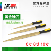 Rhubarb Gold Filing Knife Woodworking Red Wood Filing Knife Tip Wood Filing Semicircle Fine Teeth Hard Wood Coarse Tooth Manual DIY Grinding Tool