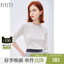 FINITY2022 years Spring new woolen sweatshirt Dont make a pure color Fashion foreign air Loose Jacket woman