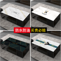 (Q elastic silicone table mat) tasteless leather tablecloth light luxury non-slip waterproof oil-proof hot wash-free tea table hs