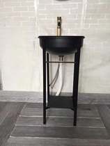 Industrial wind wrought iron wash basin column type one personality creative container sink retro old washstand