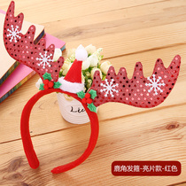 Christmas Decorations Christmas Gifts Hair Stirling Head Buttoned Up Christmas Head Stirruple Head Clasp Sell-out Cute Little Hair Clip Dress Up
