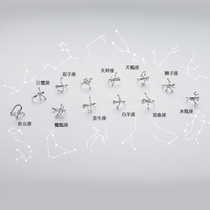 Exclusive twelve Constellation Genie Elderbone Clip Super Fairy without earthy hole pure silver ear clip minimalist with lukewarm wind earring female