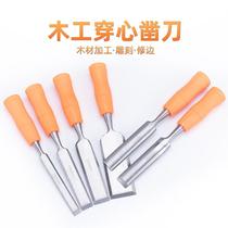 Woodworking chisel Wood chisel flat shovel Steel chisel flat shovel flat chisel semi-circular chisel Zhaozi clever carpenter woodworking tool set