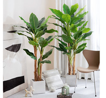 Simulation green plant fake potted plant decoration interior large simulation plant landscaping banana leaf fake green plant bonsai ornaments