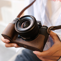 JX original Fuji XS10 protective case Camera bag case X-S10 micro single retro leather base cowhide accessories