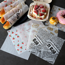 Greaseproof tray paper Hamburger paper Bread blotting paper Sandwich wrapping paper Baking tray Cake lunch box pad paper