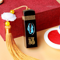 Baby fetal hair seal souvenir diy homemade newborn baby baby hair baby baby teeth belly umbilical cord red sandalwood commemorative ceremony