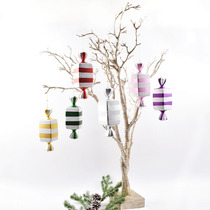 Heidi Christmas Candy Hanging Accessories 20CM Plated Colorful candy Scene arrangement Decorated Colorful Prop Pendant Pendant