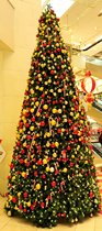Heidi Christmas decorations mall layout 3 5 meters high-iron frame modeling Christmas tree with decorations