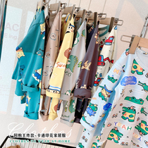Childrens autumn and winter Lycra cotton home clothes 2021 new pajamas children Korean comfortable autumn clothes autumn trousers baby childrens clothing