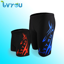 New swimming trunks mens boxing swimsuit male five points Anti-embarrassing quick-drying size fashion Youth student swimming trunks set