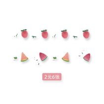 Tattoo stickers waterproof long-lasting simulation net red female small pattern fruit stickers Cartoon color cute clavicle hand back