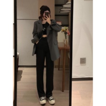 VEEE life suit 2021 spring new silhouette fashionable slim loose tricolor blazer