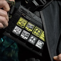 (FOXBAT-FOX INDUSTRIAL OFFICIAL SHOP) Mini morale badge Functional Tactical Magic Sticker Badge Arm Badge