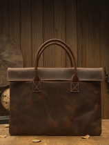 Smithxin hand - hand mens handbag handbag Japanese Korean leather male bag business bull casual briefcase computer bag