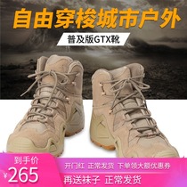Security GTX Low Gang Middle States Men and women Genuine Leather Black Desert Genuine Leather Outdoor Climbing Waterproof Boots Anti-Stab Shoes Fight