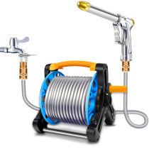 Car wash water gun artifact high pressure powerful watering suit hose water pipe storage rack booster nozzle household flushing pump