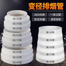 Sucking range hood exhaust pipe diameter reducer conversion port kitchen check valve diameter reducer size head