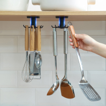 Rotary Hooks Kitchenware Free of perforated and scarred shelves Contained Kitchenware Cabinet wall-mounted pan Scoop Spoon God