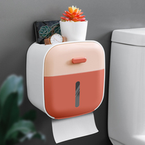 Toilet paper tissue box toilet paper rack Roll Box non-punching box toilet paper box toilet paper towel holder