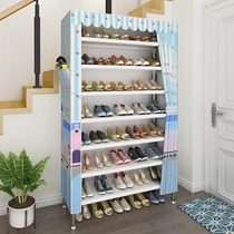 Large-capacity shoe cabinet shoe rack sub-home multilayer dust-proof domestic room good-looking simple economic type doorway contained