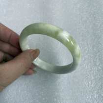 Blue Fields Jade Bracelet Natural with Cuts High Cargo Gift Girls Living Jade Belt Certificate Baozhen Shaanxi Xian