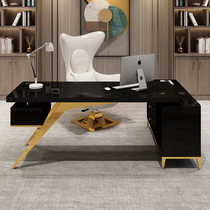 Light luxury desk corner desktop computer integrated table modern simple ins desk study furniture table and chair combination