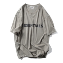 Summer INS High Street Fog chest Chest Front Letter Rewire Essentials Pure Cotton Short Sleeve T-shirt Male and female loose TEE