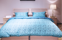 Qumei Home Modern Simple Plate 18 m Double Bed Environmentally Friendly Double Wedding Bed Bedroom Furniture