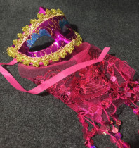 Boutique Lace Bright Sheet With Veil Mask Makeup Prom Mask Rehearsal Performance Props Princess Mask