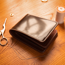 FDB Japanese new Jubilee hip leather short wallet handmade retro leather first layer cowhide wallet men and women custom
