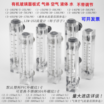 Water flow meter Liquid LZM Panel Plexiglass rotameter Gas air float flow meter