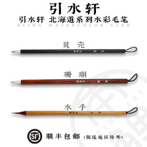 Diversion Hokkaido series watercolor brush set beginner brush small case details hook line coral sailor