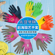 Childrens catch-sea gloves latex professional protection fingers outdoor gardening work extraction cutting and anti-bite