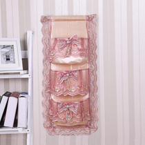 Bedroom storage bag European lace multi-layer hanging bag Wall-mounted door rear hanging storage bag Wall storage bag Small bag