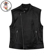  Da Niu Korean generation Korean ADLV spring and autumn new 2021 couple black motorcycle style leather vest Korean version of the wild tide