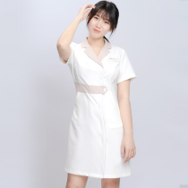 New beauty salon health overalls short sleeve dress temperament fashion professional women V collar high-end nurse uniform