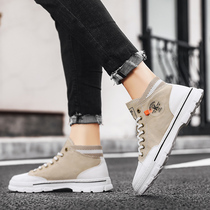 Martin Boots Male Spring Tide 100 lap high help Inn Wind Breathable Canvas to help mens shoes Shoes Shoes Frock Shoes