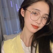 Lang Yajie anti-radiation myopia glasses female can be equipped with computer eye frame anti-blue light goggles flat Korean version
