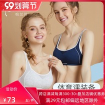 Sports underwear women running anti-vibration high school students girl College students gather anti-sagging no steel ring bra thin