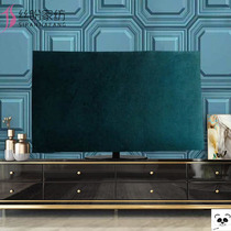 Velvet fabric 43 inch LCD TV cover cloth 55 inch 65 inch hanging TV hood cover cover dust cover desktop