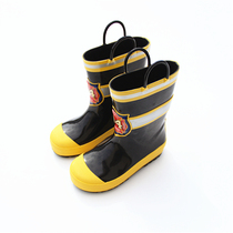 Cartoon cute children rain boots Soft Boys Girls rain boots firemen rain shoes kids