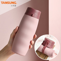 Outdoor travel silicone water Cup portable anti-drop soft cup foldable womens fitness sports summer kettle hand Cup