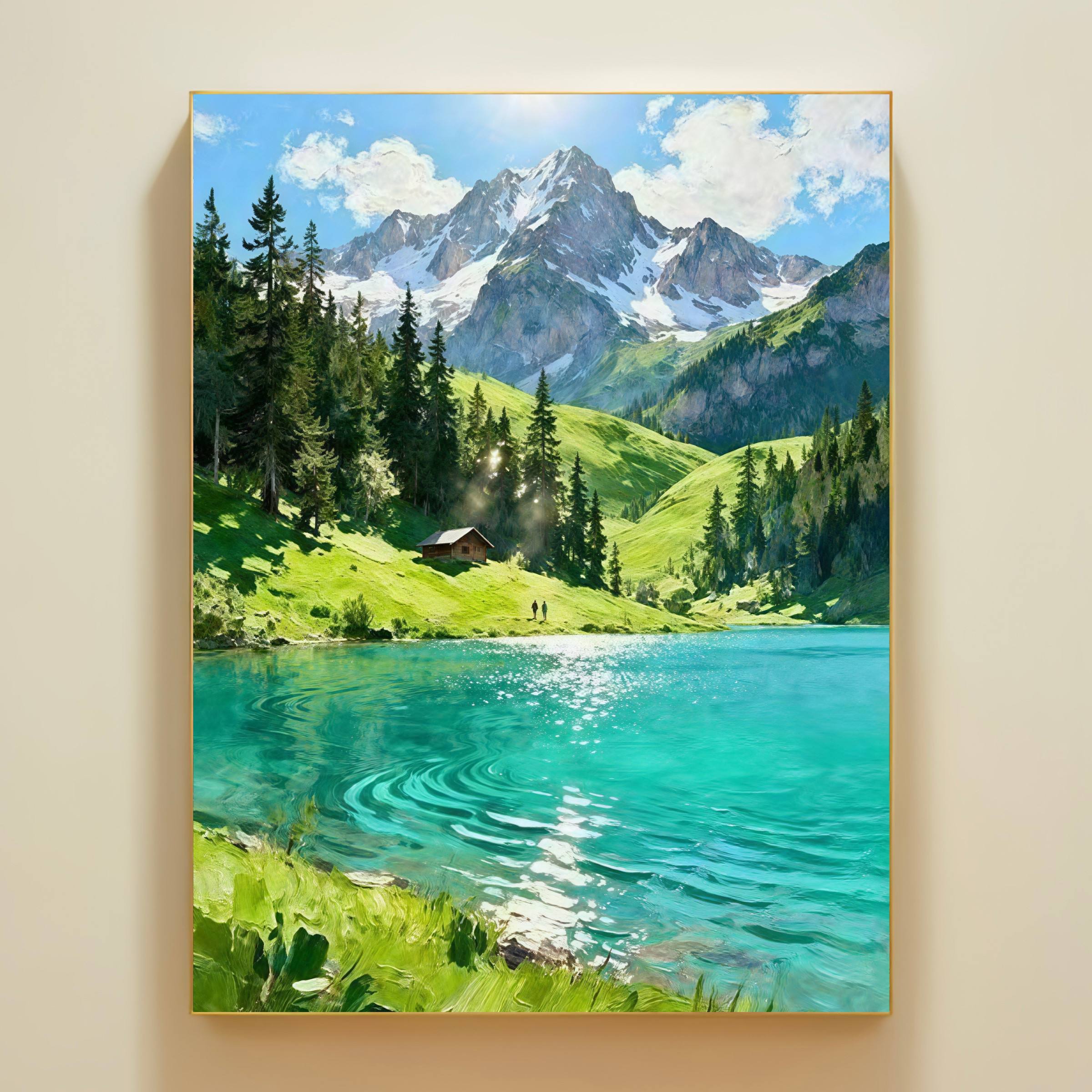 青绿山水油画-青绿山水油画促销价格、青绿山水油画品牌- 淘宝