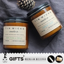 TIN WICKS scented candles Portland cafe American imported niche fragrance gift calm