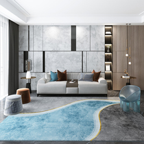 New Chinese Modern Light Lavish Carpet Living Room Free From Wash Home Tea Table Blanket Sofa Large Area Grey Bedroom Mat