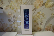 British home weather station weather forecast time alarm clock wireless thermometer indoor and outdoor temperature humidity